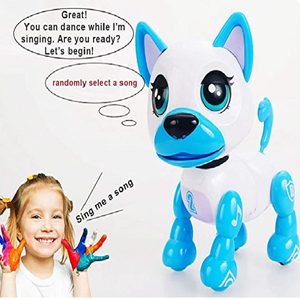 ربات اسباب بازی شارژی سگ سنسوردار سفید Electronic Robot Dog Smart Pet White_اسباب بازی
